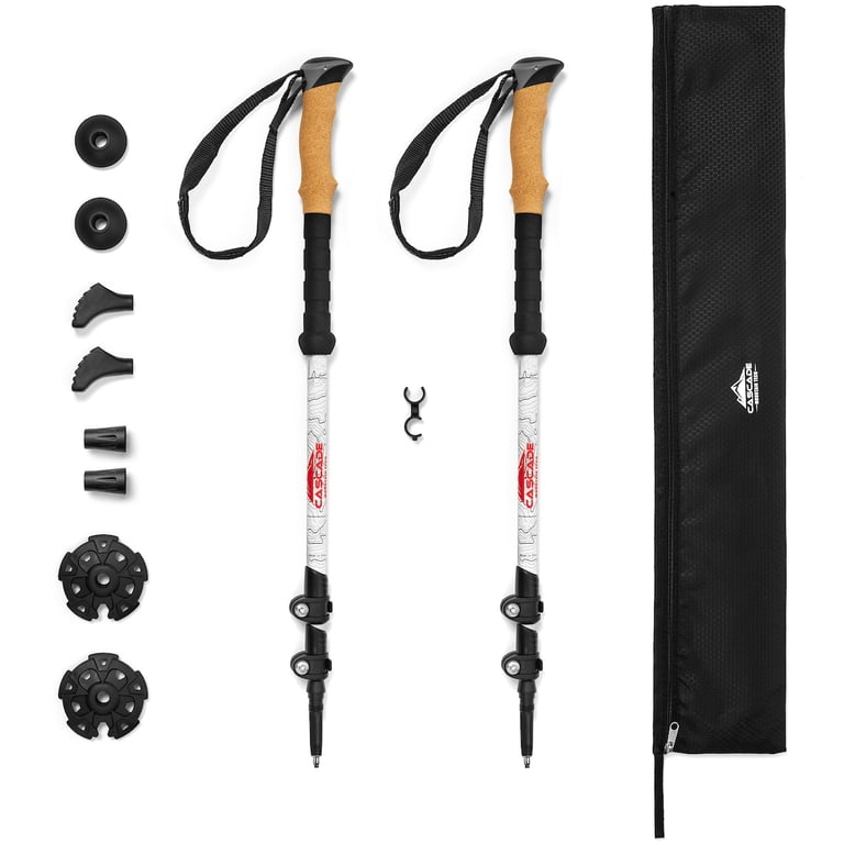 Cascade Mountain Tech Carbon Fiber Trekking Poles, 26-54" photo 1