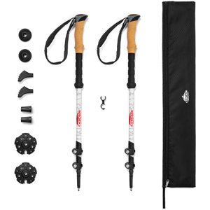 Cascade Mountain Tech Carbon Fiber Trekking Poles, 26-54"