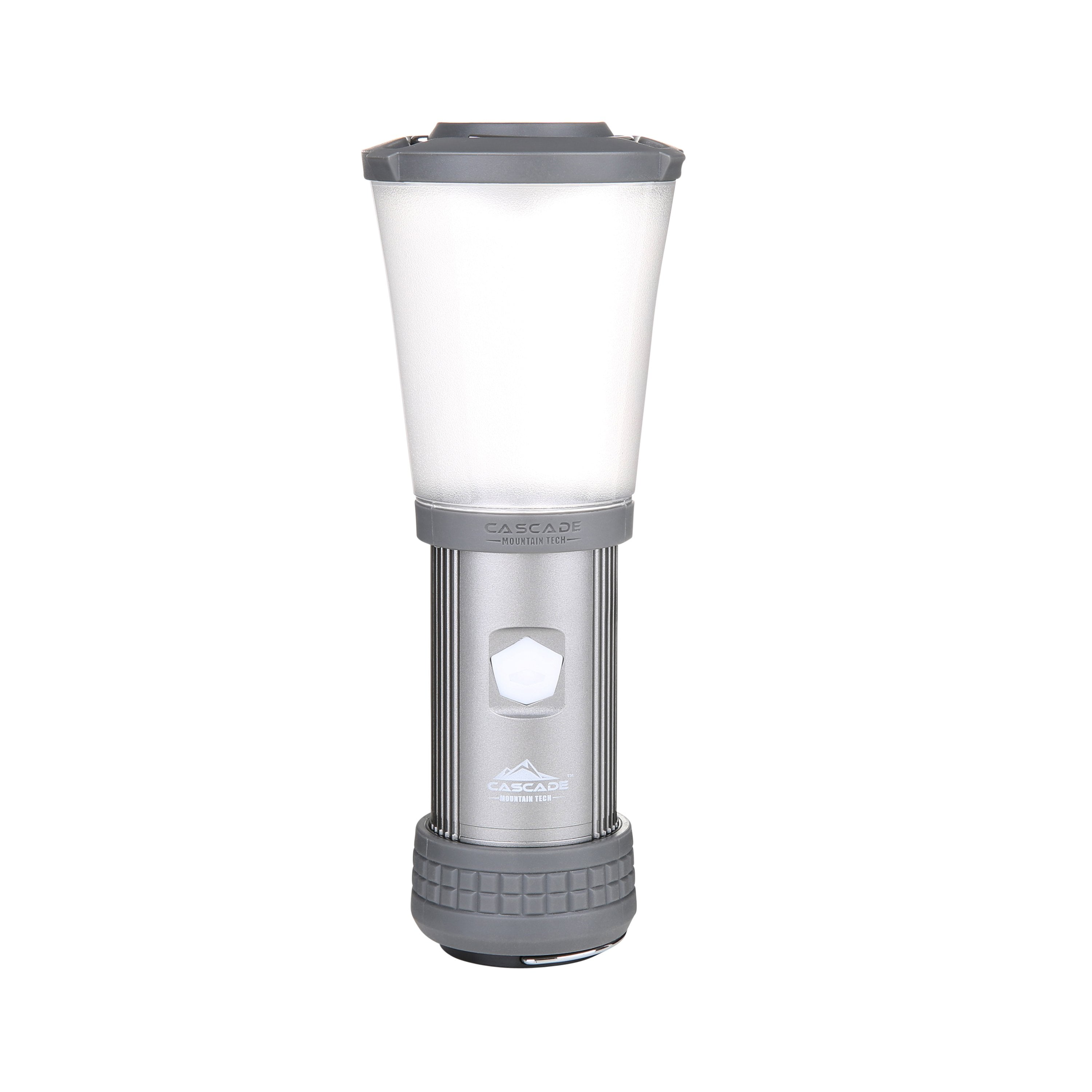 Cascade Mountain Tech Convertible Lantern & Flashlight, Water Resistant, 500 Lumens – Grey, 6 Ounces