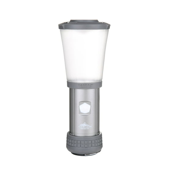 Cascade Mountain Tech Convertible Lantern & Flashlight, Water Resistant, 500 Lumens – Grey, 6 Ounces
