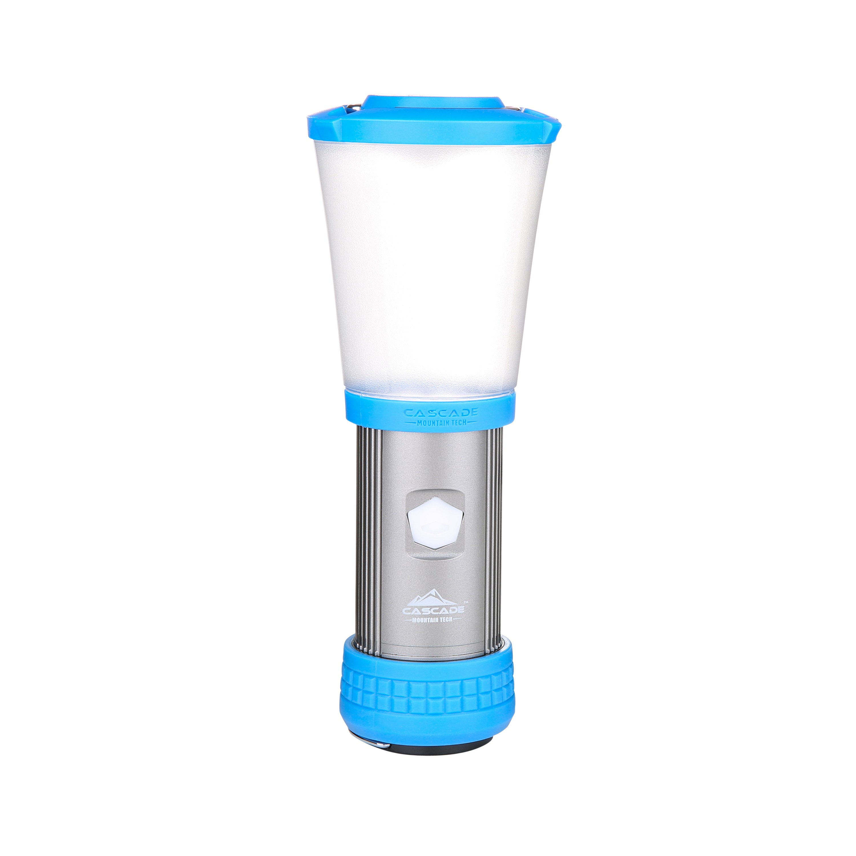 Cascade Mountain Tech Convertible Lantern & Flashlight, 500 Lumens, Water Resistant – Light Blue, 6oz