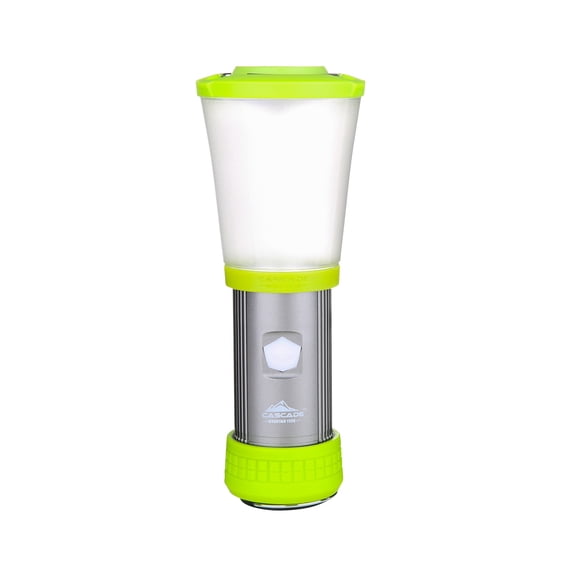 Cascade Mountain Tech Convertible Lantern & Flashlight, 500 Lumens, Water Resistant – Lime Green, 6oz