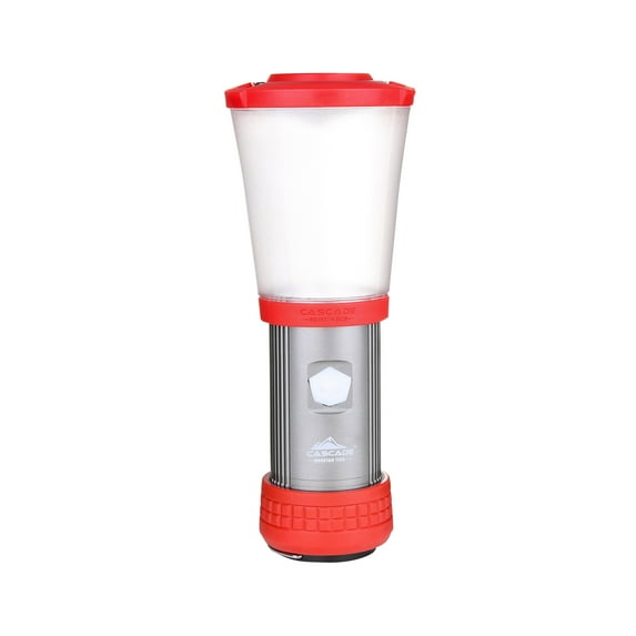 Cascade Mountain Tech Convertible Lantern & Flashlight, Water Resistant, 500 Lumens – Red, 6oz
