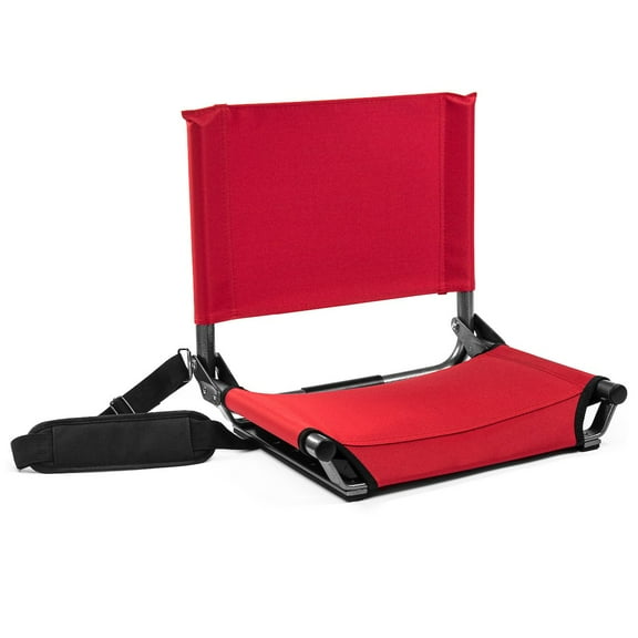 Cascade Mountain Tech Extra-Wide Stadium Seat for Bleachers, Red