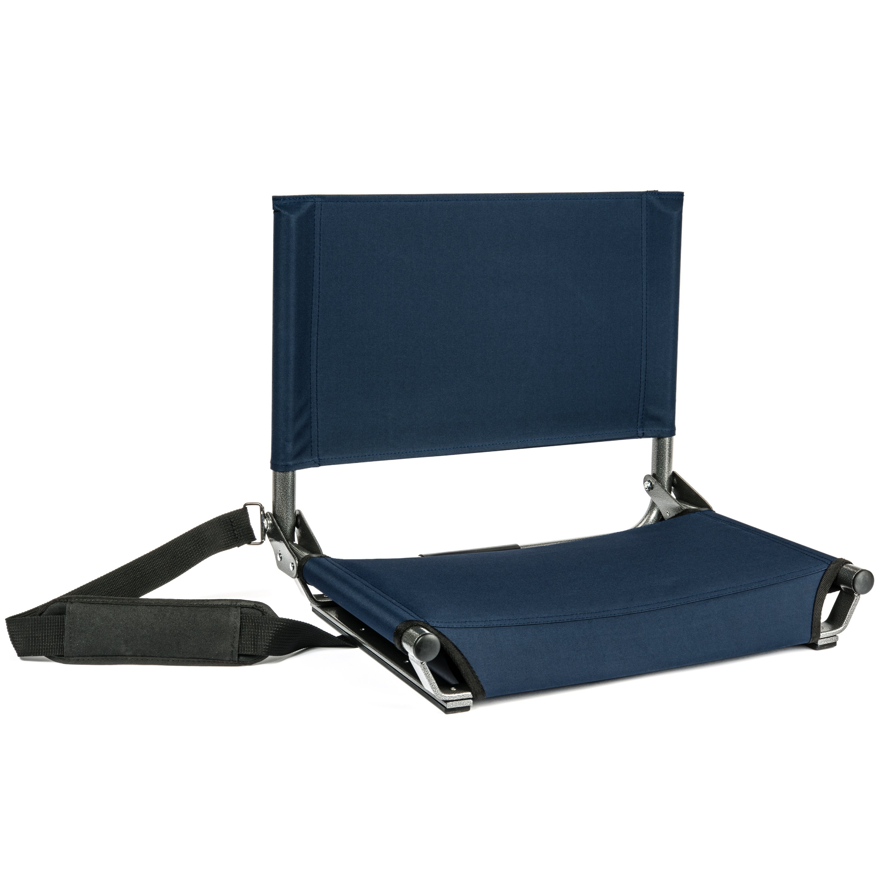 Cascade Mountain Tech Lightweight Stadium Seat for Bleachers, Navy Blue