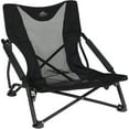 thumbnail interactive-video image 1 of Cascade Mountain Tech Low Profile Camp Chair - Black, with Carry Bag, 1 of 13