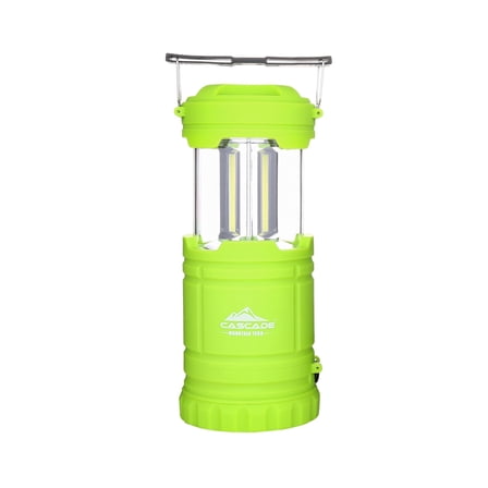 Cascade Mountain Tech 300 Lumen Pop-Up Lantern & Flashlight, Batteries Included – Lime Green, 7.8 oz