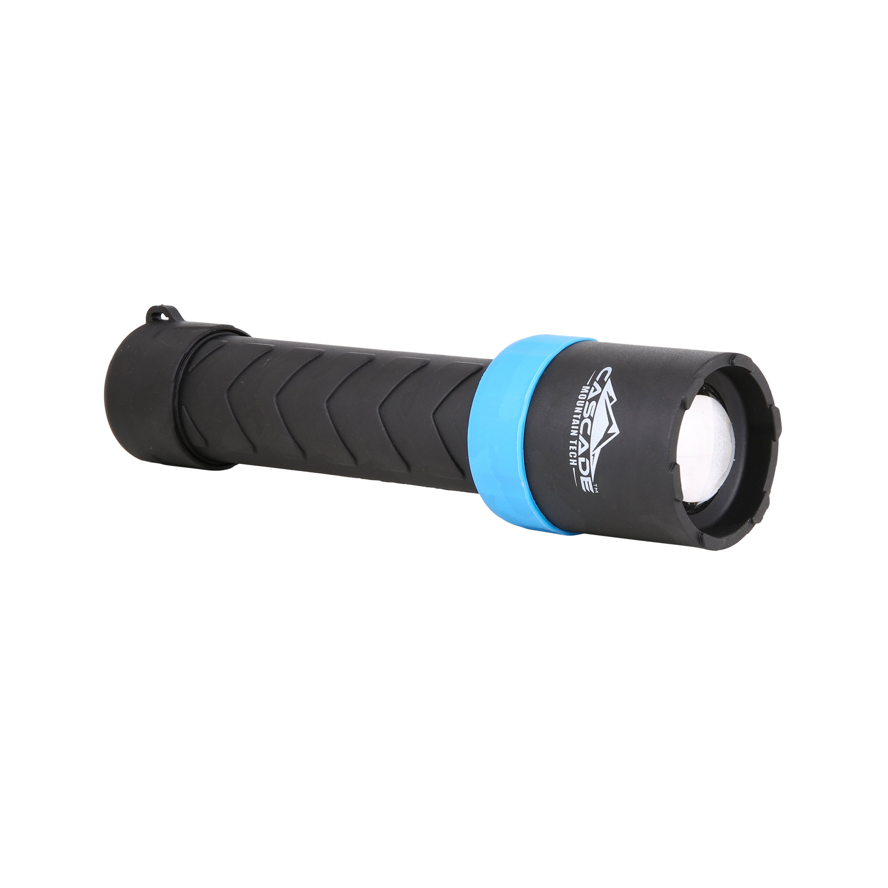 Cascade Mountain Tech STEELCORE™ LED Flashlight, with Emergency Strobe Feature, Light Output of 1000 L, Battery Size AA (Batteries Included) – Light Blue - image 1 of 4