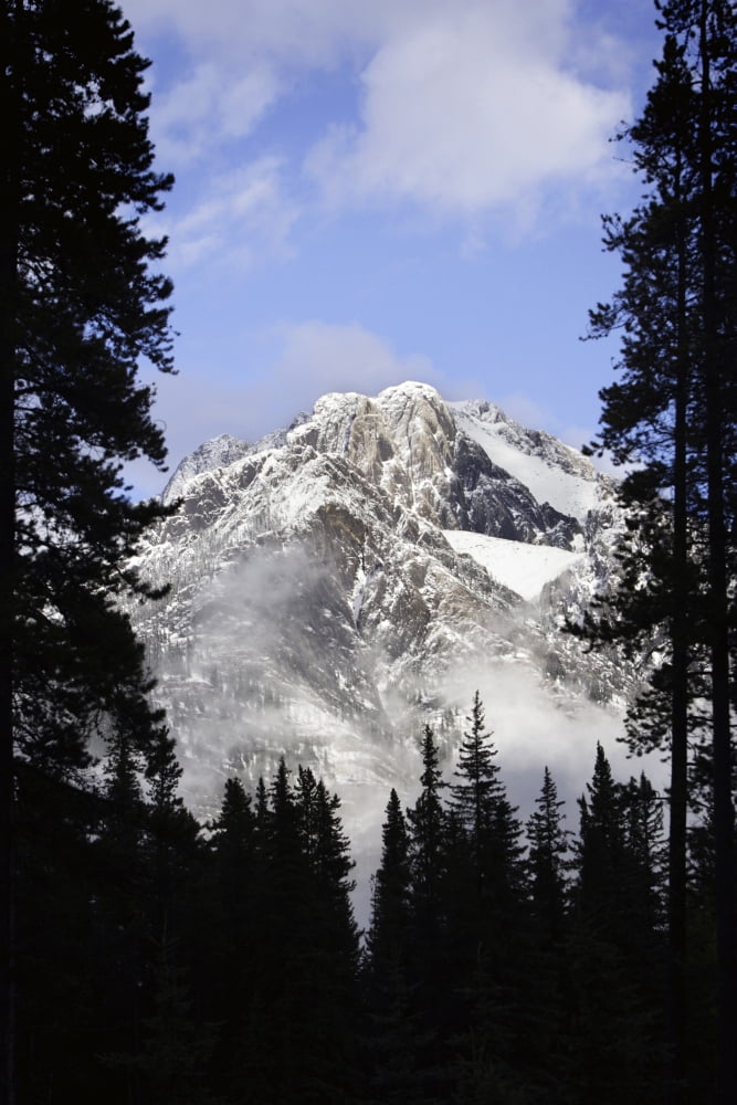 Cascade Mountains In Banff Canvas Art - Richard Wear Design Pics (11 x 17)