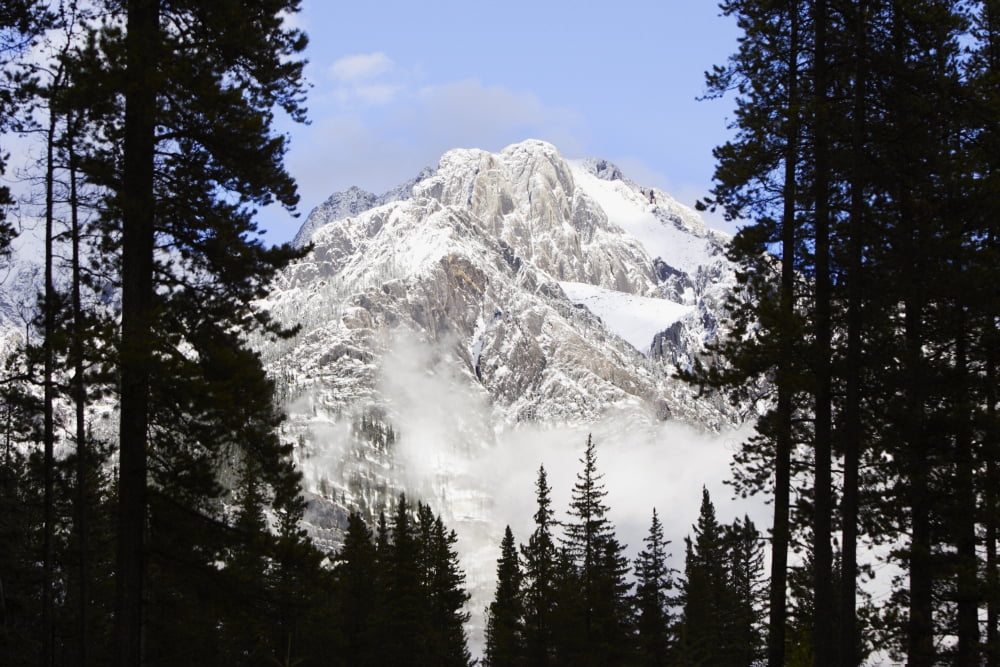 Cascade Mountains In Banff National Park Alberta Canada Canvas Art - Richard Wear Design Pics (17 x 11)