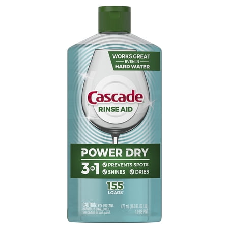 Cascade Platinum Aid Dishwasher Rinse Agent, Regular Scent, 16 Fl Oz (Pack of 10)