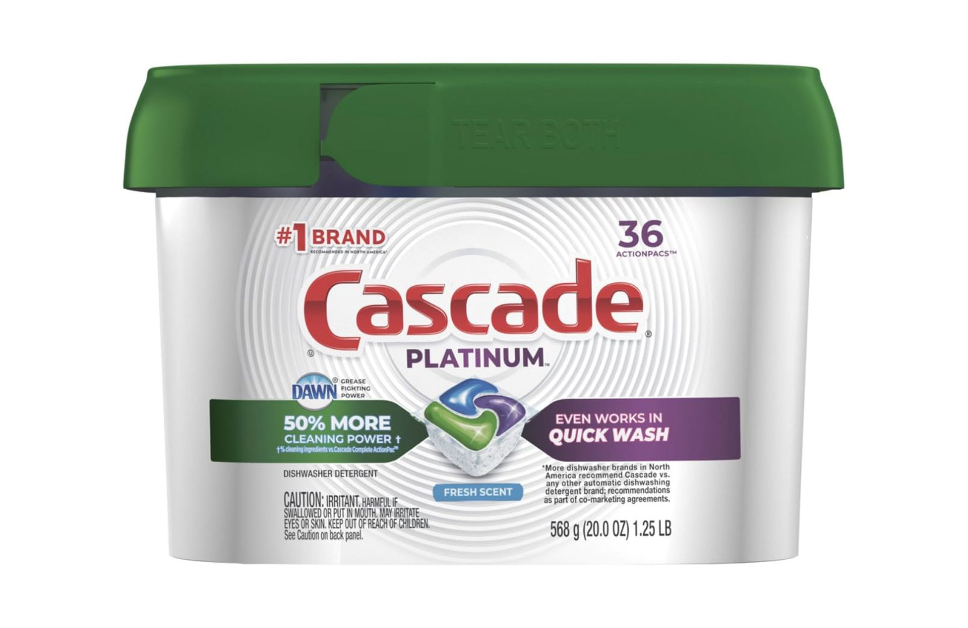 Cascade Platinum Dishwasher Pods, Actionpacs Dishwasher Detergent With