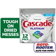 thumbnail image 1 of Cascade Platinum Dishwasher Pods, Dishwasher Detergent, Dish Detergent Soap, Fresh, 12 Count, 1 of 12