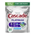 thumbnail image 1 of Cascade Platinum Dishwasher Pods, Dishwasher Detergent, Dish Detergent Soap, Fresh, 50 Count, 1 of 10