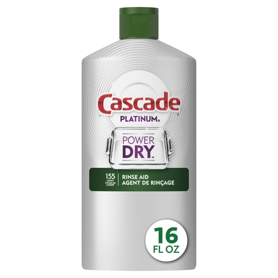 Cascade Platinum Dishwasher Rinse Aid, 16.0 fl oz