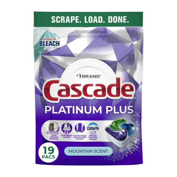 Cascade Platinum Plus Actionpacs - Mountain Scent - 19 ct- Pack of 2