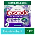 thumbnail image 1 of Cascade Platinum Plus Auto Dishwashing Pouch Mountain Scent - 9 ct, 1 of 1