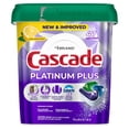thumbnail image 1 of Cascade Platinum Plus Clean Lemon Scent Dishwasher Detergent ActionPacs 52 ct, 1 of 5