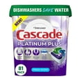 thumbnail image 1 of Cascade Platinum Plus Dishwasher Detergent Action Pacs, Fresh scent, 81 ct., 1 of 1