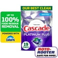 thumbnail image 1 of Cascade Platinum Plus Dishwasher Pods, Dishwasher Detergent, Dish Detergent Soap, Fresh, 19 Count, 1 of 11