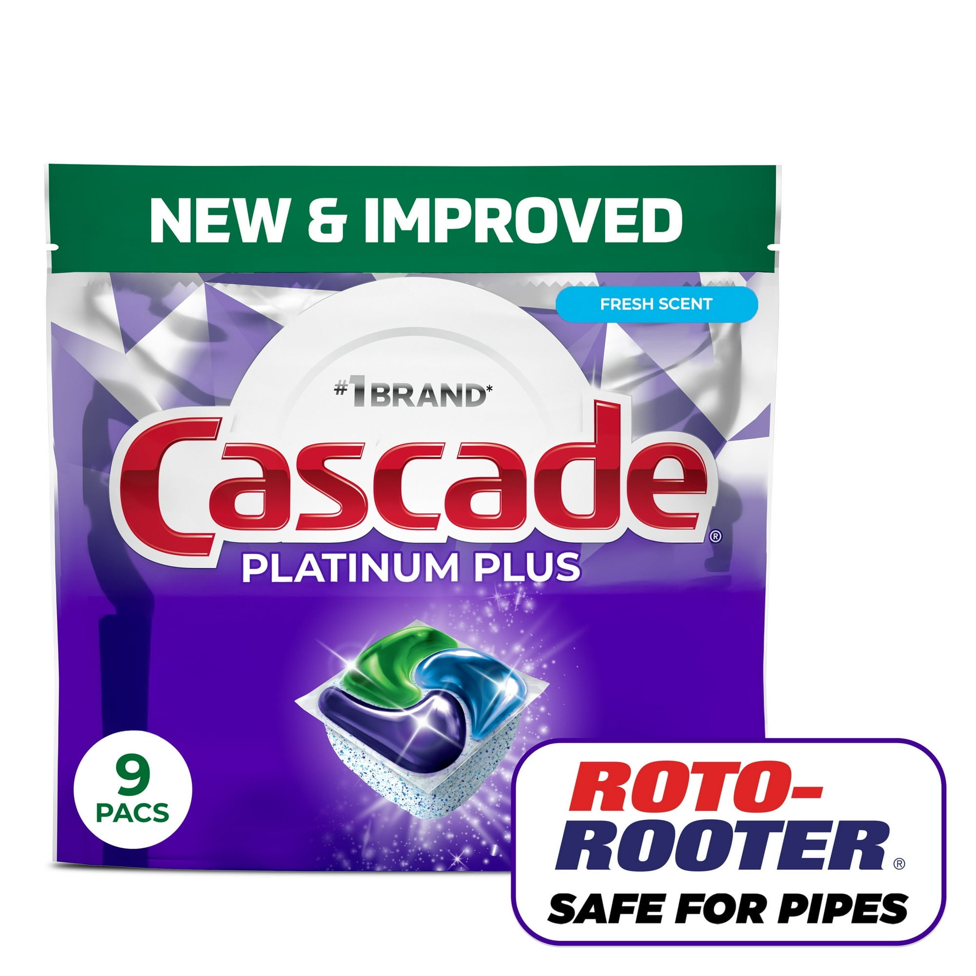 Cascade Platinum Plus Dishwasher Pods, Dishwasher Detergent, Dish ...