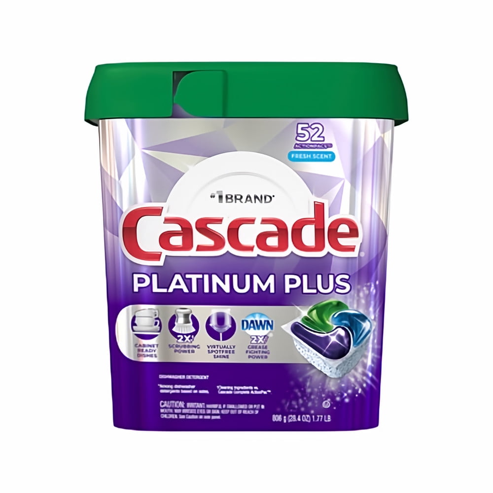 Cascade Platinum Plus Dishwasher Pods (Pack of 18)