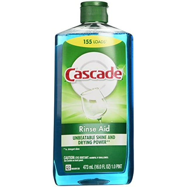 Cascade Rinse Aid, Dishwasher Rinse Agent, Original Scent, 16 Fl Oz