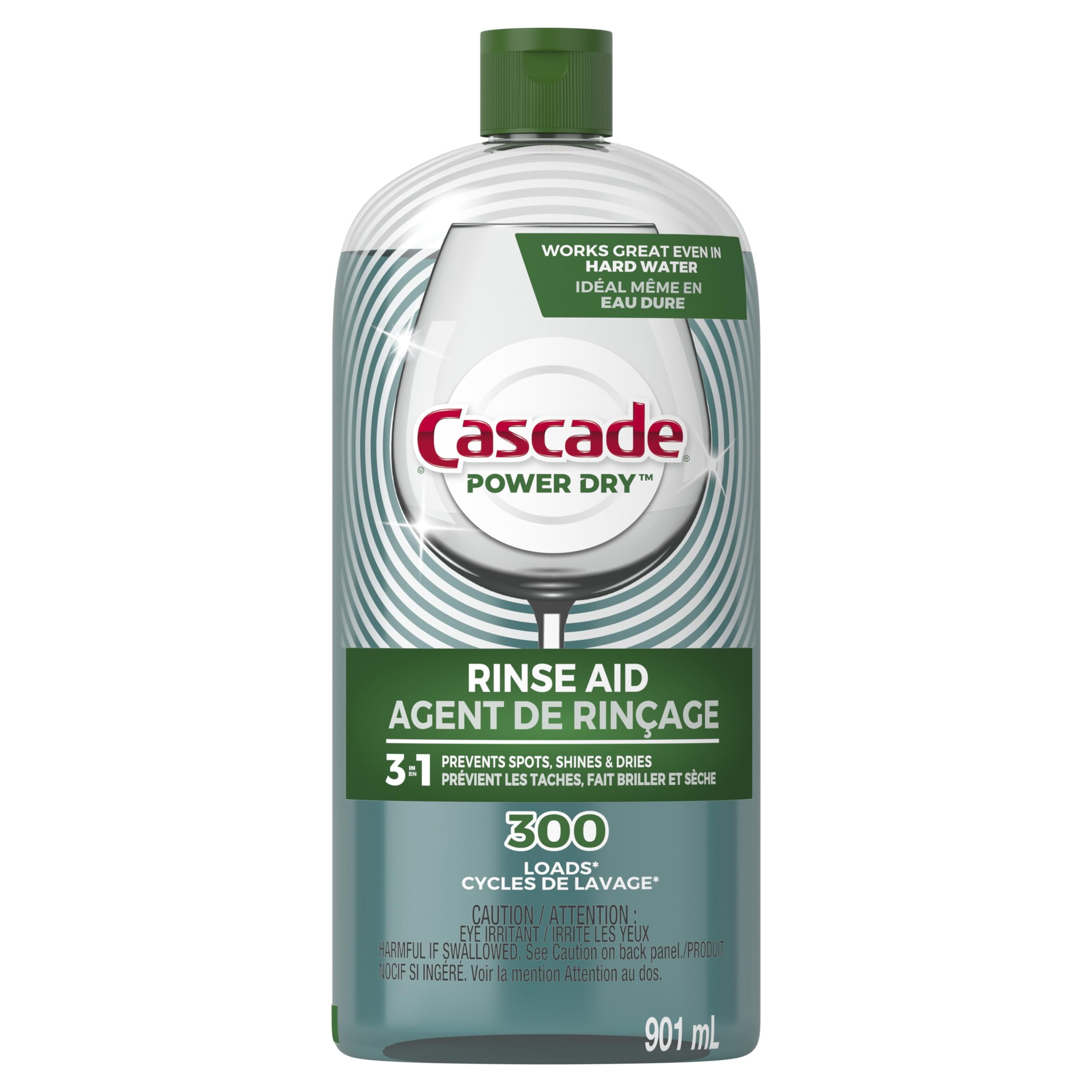 Cascade Rinse Aid Platinum, Dishwasher Rinse Agent, Regular Scent, 30.5
