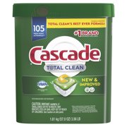 Cascade Total Clean ActionPacs, Dishwasher Detergent, Fresh Scent (105 Count)
