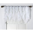 thumbnail image 1 of Cascade White Sheer Ruffled Window Valance, 50” x 16”, 1 of 1