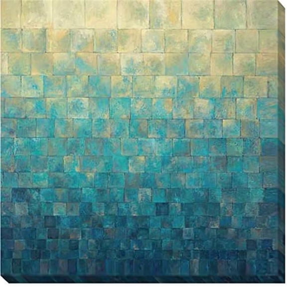 Cascade by Janelle Kroner Custom Gallery-Wrapped Canvas Giclee Art - Ready to Hang, 30 x 30 x 1.5 in.