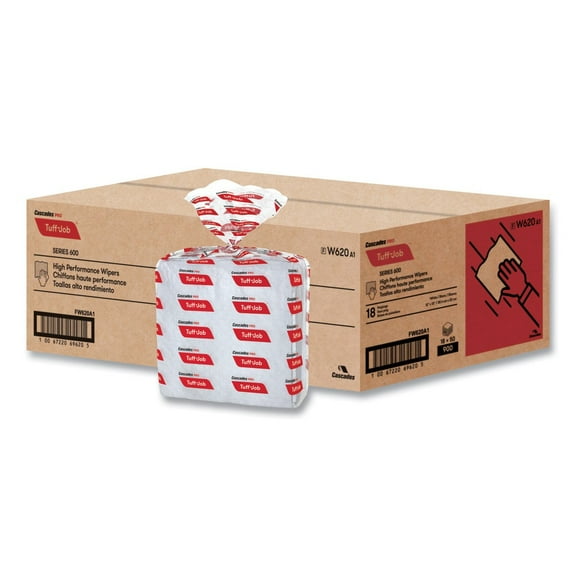 Cascades PRO W620 12 in. x 13 in. Tuff-Job S600 High Performance Wipers (18/Carton)