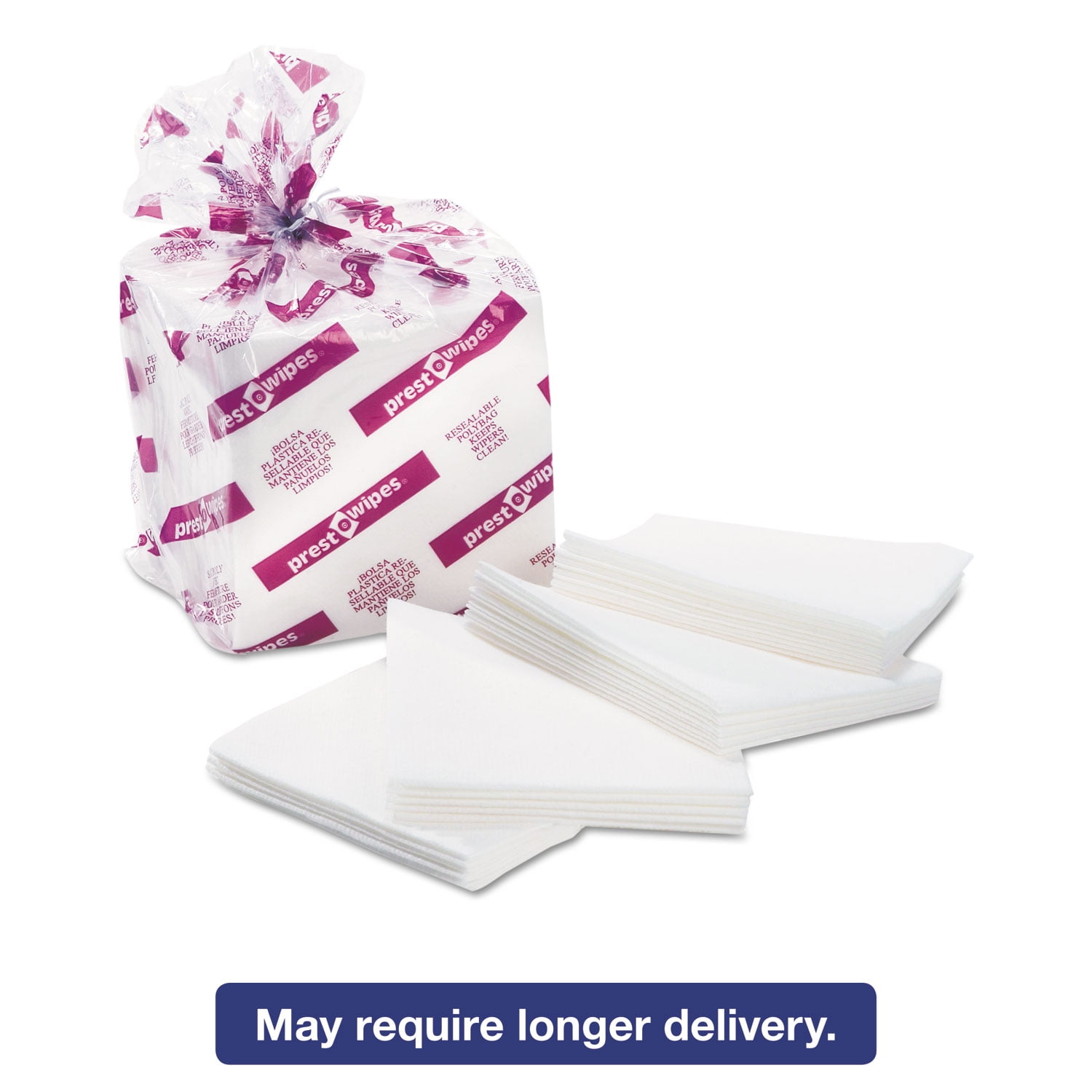 Cascades Presto-Wipes Airlaid Wipers medium 12 x 13 White 50/Pack