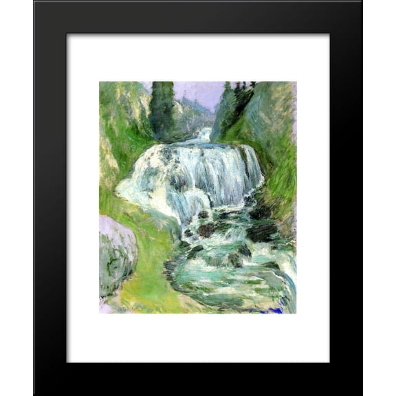Cascades Waterfall 20x24 Framed Art Print by John Henry Twachtman