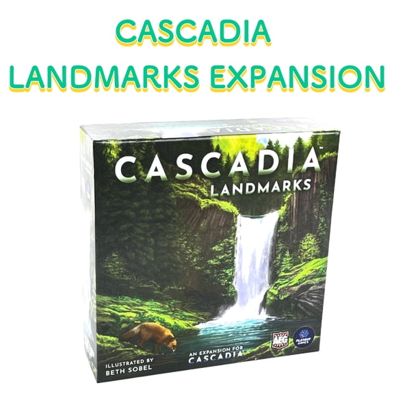 Cascadia Big Box Edition: Base Game 、Landmarks Expansion. SDJ 2022 Winner, Perfect Family Gift Game.