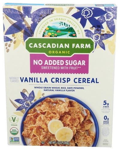 Cascadian Farm Cereal Natural Vanilla Crisp 12 oz (Pack of 10)