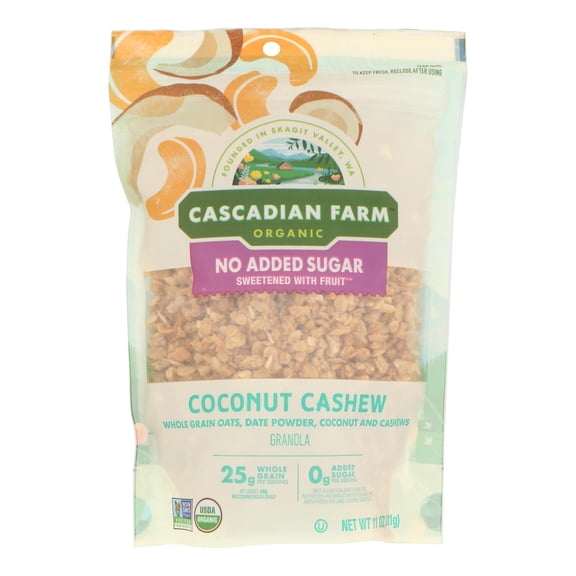 Cascadian Farm Granola Coconut Cashew Nsa 11 oz (Pack of 4)