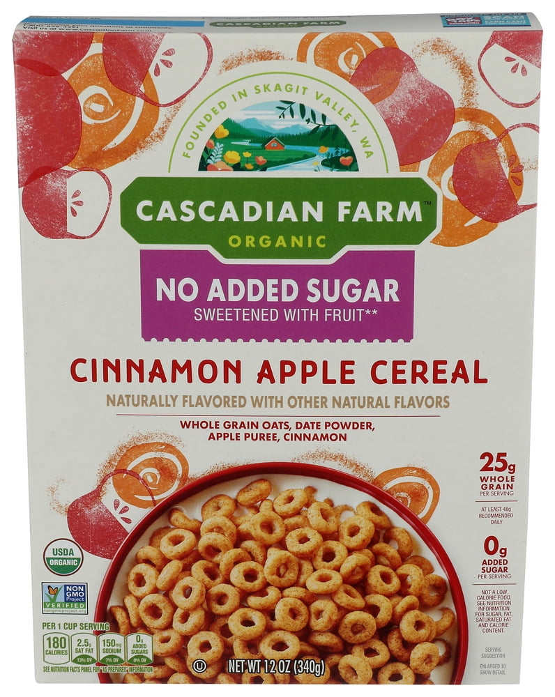 Cascadian Farm Organic Cinnamon Apple Cereal 12 oz (Pack of