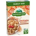 thumbnail image 1 of Cascadian Farm Organic Cinnamon Crunch Cereal, Family Size, 14.5 oz, 1 of 13