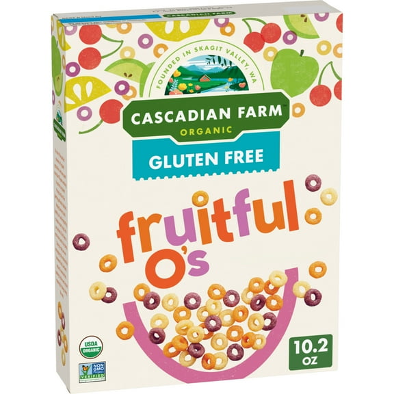 Cascadian Farm Organic Fruitful O's Cereal, Gluten Free, 10.2 oz