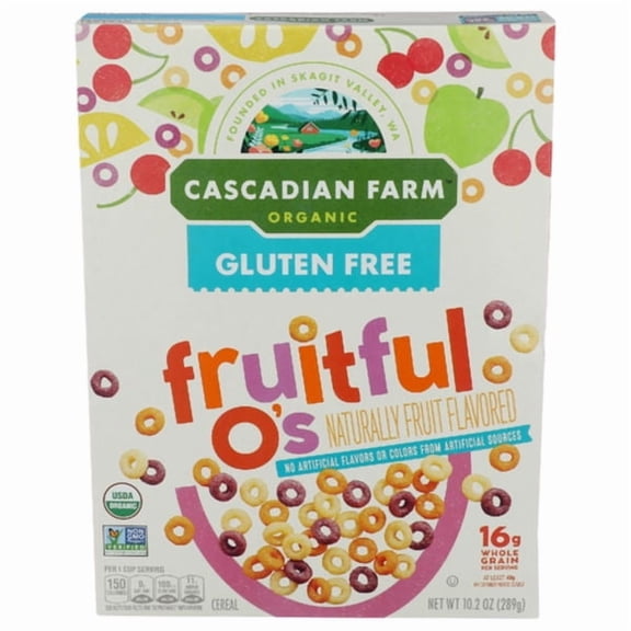 Cascadian Farm Organic Fruitful O's Cereal 10.2 oz (Pack Of 3)