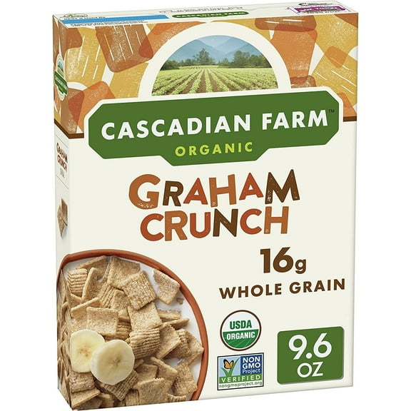 Cascadian Farm Organic Graham Crunch Cereal, 9.6 Oz.