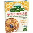 thumbnail image 1 of Cascadian Farm Organic Honey Crunch Oat Cereal, 13.5 Oz, 1 of 3