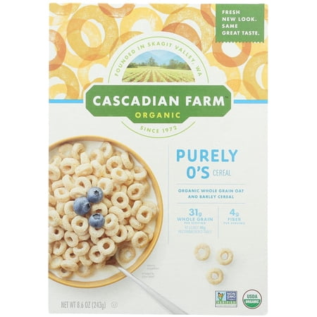 Cascadian Farm Organic Purely O's Cereal 8.6 oz Pack of 2