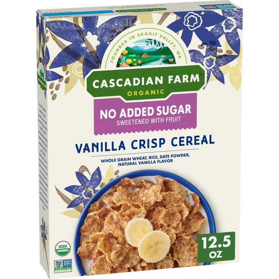 Cascadian Farm Organic Vanilla Crisp Cereal, 12.5 oz