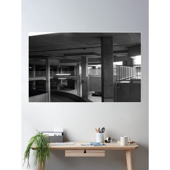 Cascading Columns Poster Wall Art, Modern Wall Decor For Living Room Bedroom, 8x12 UNFRAMED