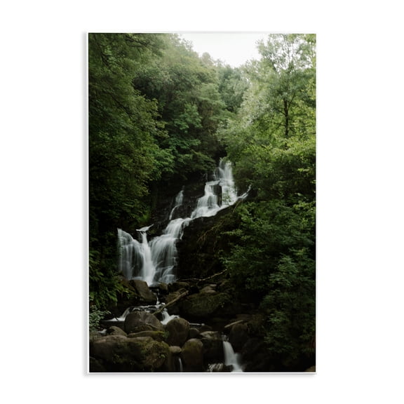 Stupell Industries Cascading Waterfall in Forest Wall Plaque Art, design by Jade Sharp Photo, 19 x 13