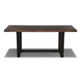 thumbnail image 1 of Grain Wood Furniture Cascais 72" Rectangular Table with Industrial Base in Brown Oak Top and Black Oak Base, 1 of 4