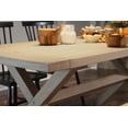 thumbnail image 1 of Grain Wood Furniture Cascais 72" Rectangular Table with Trestle Base in Blonde Oak Top and Base, 1 of 5