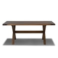 thumbnail image 1 of Grain Wood Furniture Cascais 72" Rectangular Table with Trestle Base in Brown Oak Top and Base, 1 of 5
